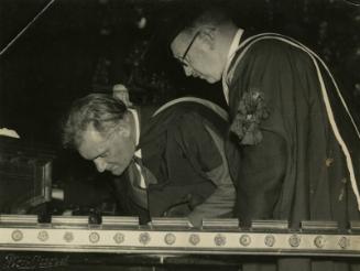 McBey Receiving Honorary LLD Degree (Photographs of James McBey)