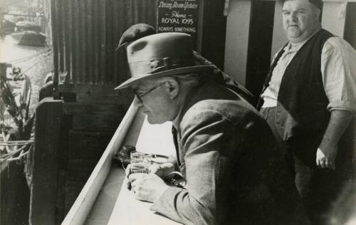 James McBey Drinking at the Prospect of Whitby (Photographs of James McBey)