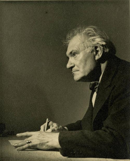 Portrait of James McBey with Shadow on the Wall  (Photographs of James McBey)