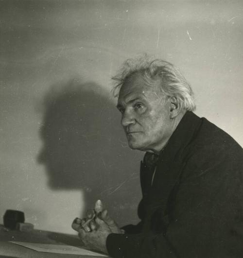 Portrait of James McBey with Shadow on the Wall  (Photographs of James McBey)