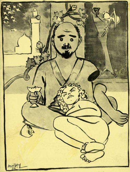 Menu Card, Portfolio of Menu Cards and Letters Relating to the Khayyam Club