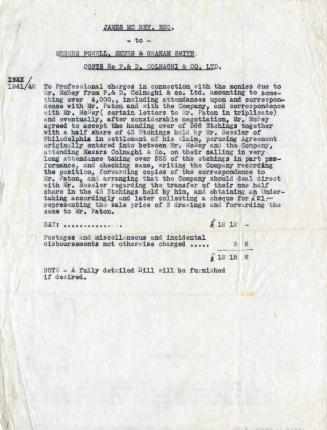 Cost Re P. & D. Colnaghi & Co. Ltd.