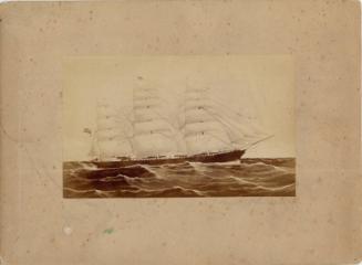 Black and white photograph showing Sailing Ship SAMUEL PLIMSOLL