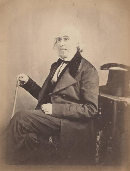 Black and white photograph showing William Duthie, founder of the Duthie shipyard