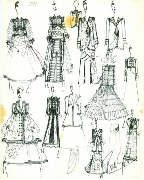 Multidrawing of Coats and Dresses