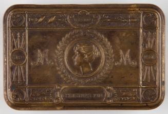 Princess Mary Christmas Tobacco Tin Belonging to Alfred Fraser of the Royal Field Artillery