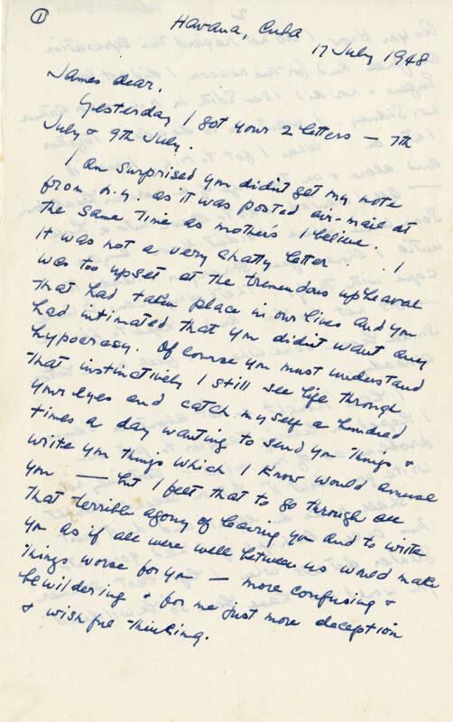 Correspondence from Marguerite McBey to James McBey