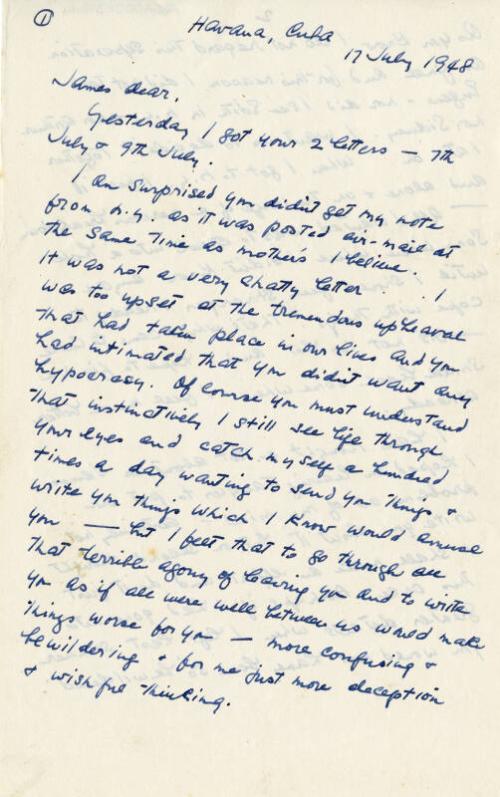 Correspondence from Marguerite McBey to James McBey
