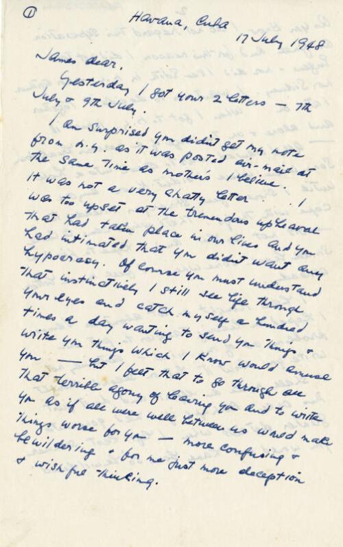 Correspondence from Marguerite McBey to James McBey