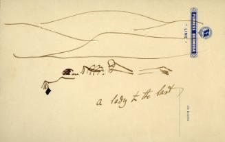 An Original Sketch from James McBey to Marguerite Loeb (later McBey)