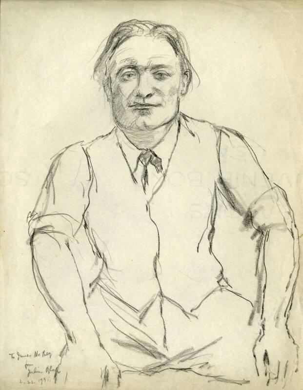 An Original Sketch of James McBey