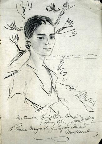 An Original Sketch of Marguerite Loeb by James McBey