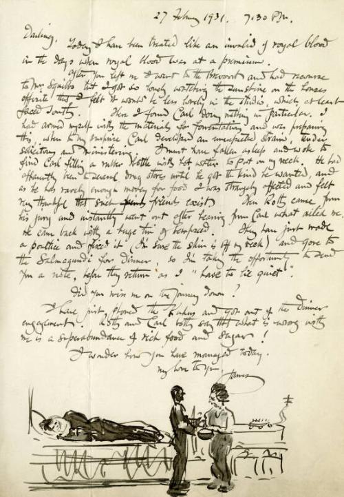 Correspondence from James McBey to Marguerite Loeb (later McBey)