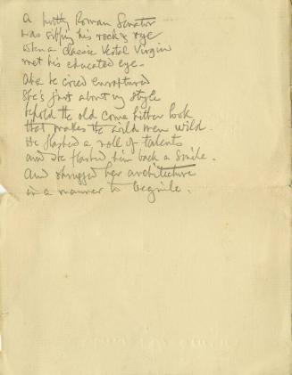 A War Bird's Burlesque (Letters and Memorabilia Belonging to James McBey)