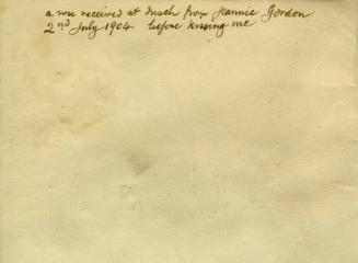 Rose from Jeannie Gordon (Letters and Memorabilia Belonging to James McBey)