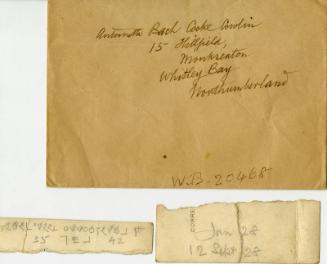 Envelope Addressed to Antornuth Bach Cooke Cowlin (Letters and Memorabilia Belonging to James McBey)