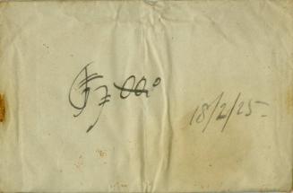 Package Containing Unknown Materials (Letters and Memorabilia Belonging to James McBey)