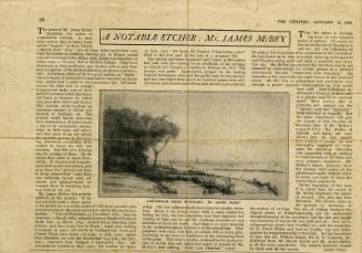 A Notable Etcher: Mr James McBey (Press Cuttings Related to James McBey)