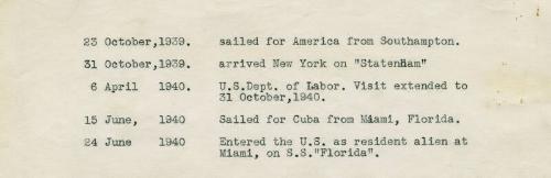 James McBey's Travels to America (Legal Documents Belonging to James McBey)