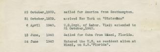 James McBey's Travels to America (Legal Documents Belonging to James McBey)