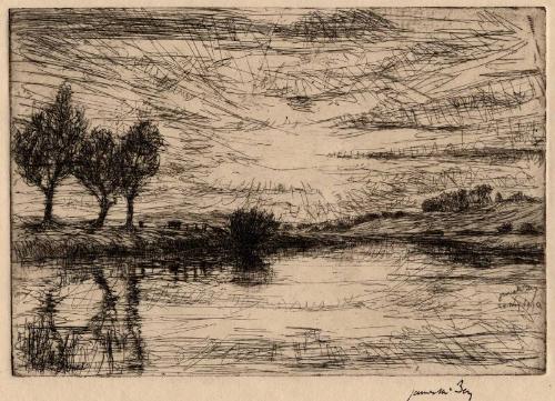 Sunset On The Don At Fintray by James McBey