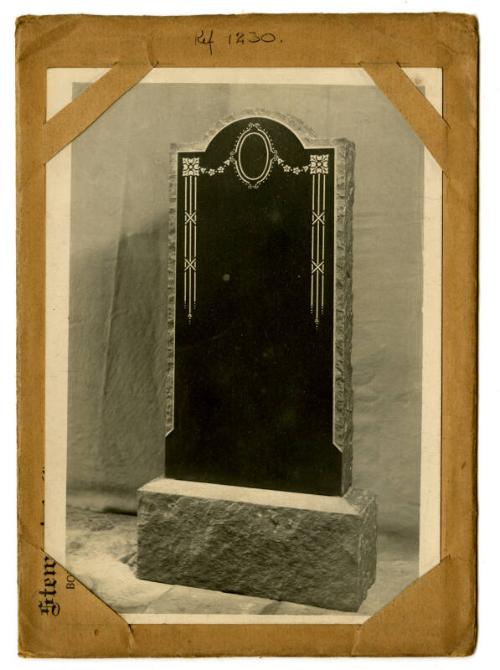 Photograph of Memorial Stone, Design No. 1230