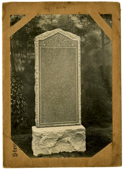 Photograph of Memorial Stone, Design No. 1058