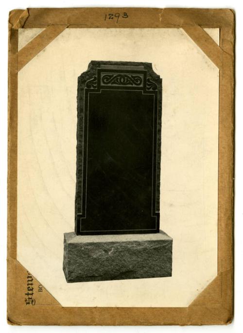 Photograph of Memorial Stone, Design No. 1293