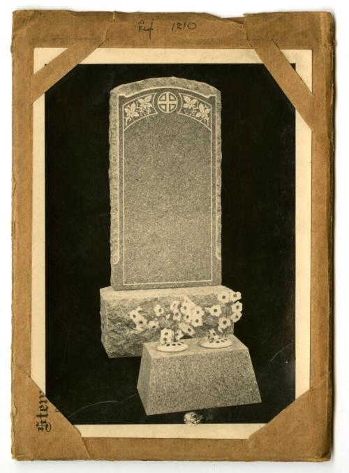 Photograph of Memorial Stone, Design No. 1210