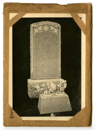 Photograph of Memorial Stone, Design No. 1210