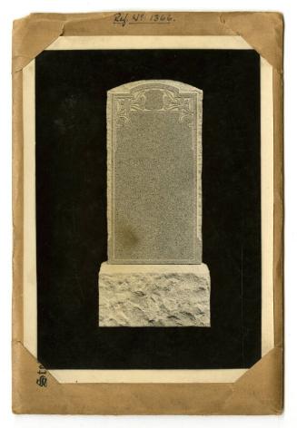 Photograph of Memorial Stone, Design No. 1366