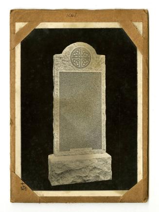 Photograph of Memorial Stone, Design No. 1061