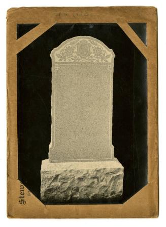 Photograph of Memorial Stone, Design No. 1183