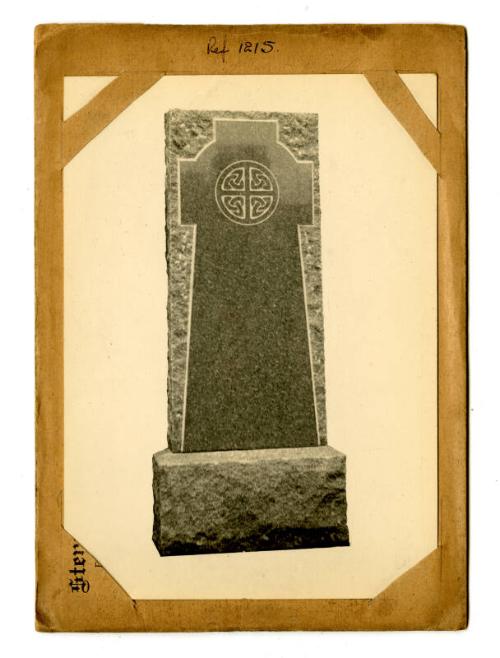 Photograph of Memorial Stone, Design No. 1215