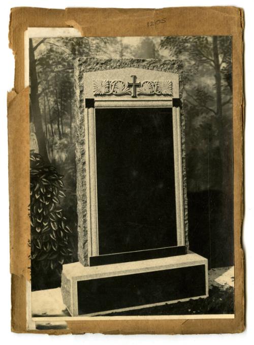 Photograph of Memorial Stone, Design No. 1205