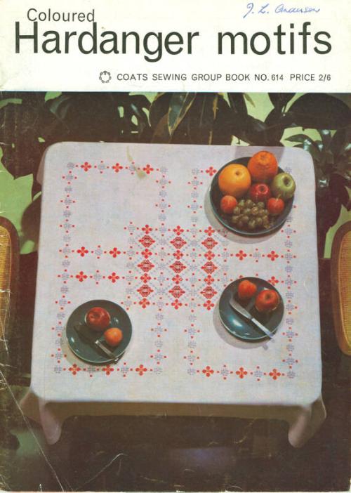 'Coloured Hardanger Motifs' Sewing Pattern Booklet
