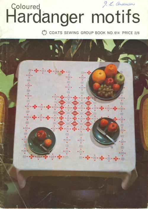 'Coloured Hardanger Motifs' Sewing Pattern Booklet