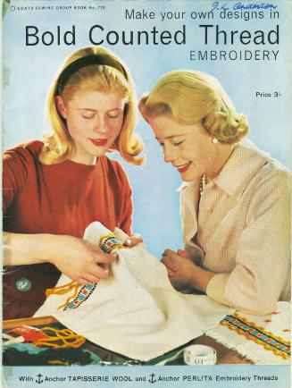 'Bold Counted Thread Embroidery'  Sewing Pattern Booklet