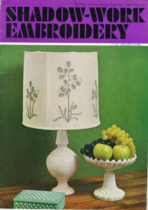 'Shadow-Work Embroidery' Sewing Pattern Booklet