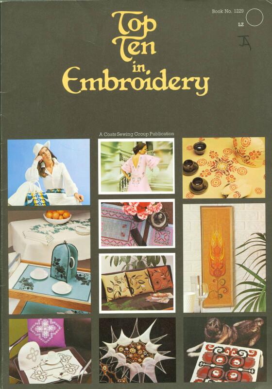 'Top Ten in Embroidery' Sewing Pattern Booklet