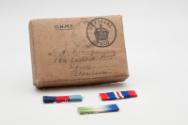 Box and Ribbons for World War 2 Service Medals: 1939-45 Star, Atlantic Star and War Medal 1939-…