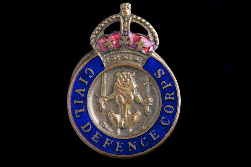 Civil Defence Corps Lapel or Buttonhole Badge