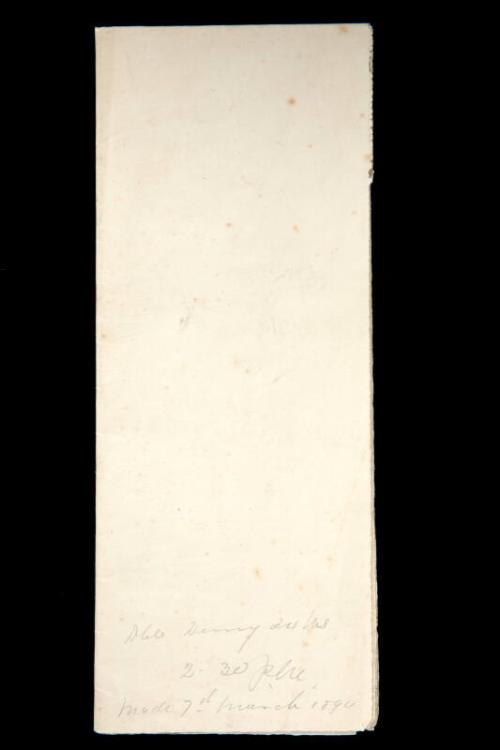 Paper Sample Made 7 March 1894