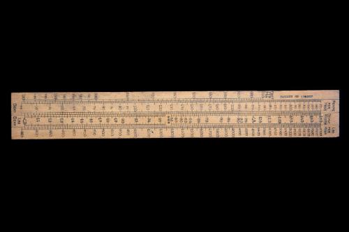 Slide Rule to Calculate Reams per Hour and Lbs per Hour