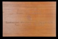 Wooden Plaque or Display Stand for Grampian Police Traffic Car Set