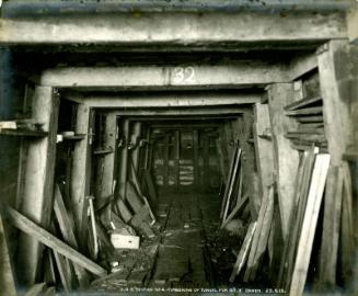 G.O.S. Section 4, Timbering of Tunnel for 4ft 3" Sewer 23 September 1910