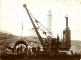 Construction of Girdleness Outfall Scheme, 10 Ton Travelling Steam Crane