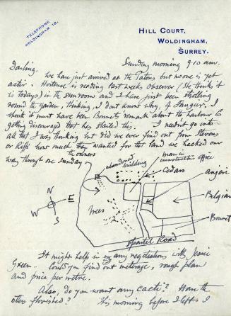 Correspondence from James McBey to Marguerite McBey