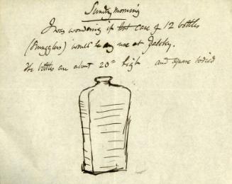 Original Sketch of a Bottle, by James McBey