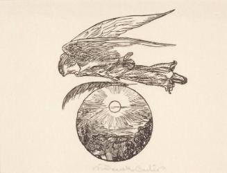 'An Angel flying in mid-heaven' by Frederick Carter